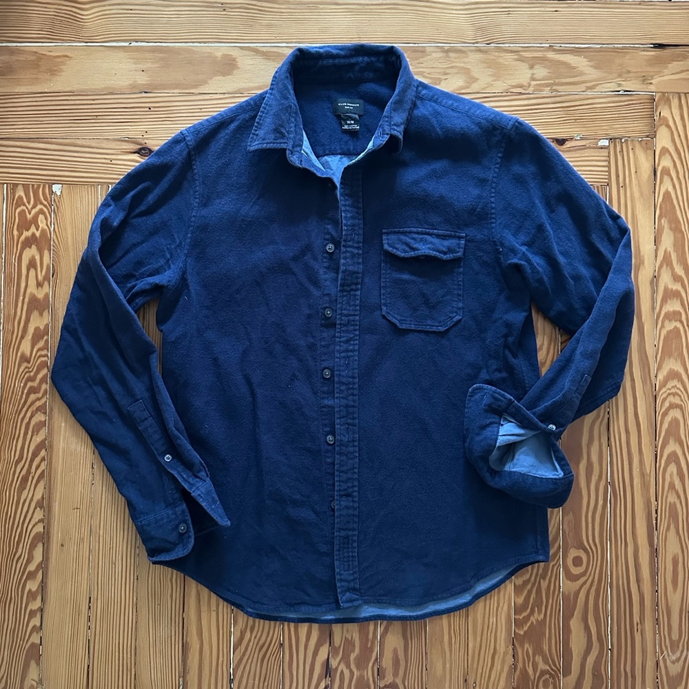 Club Monaco navy double face flannel - M